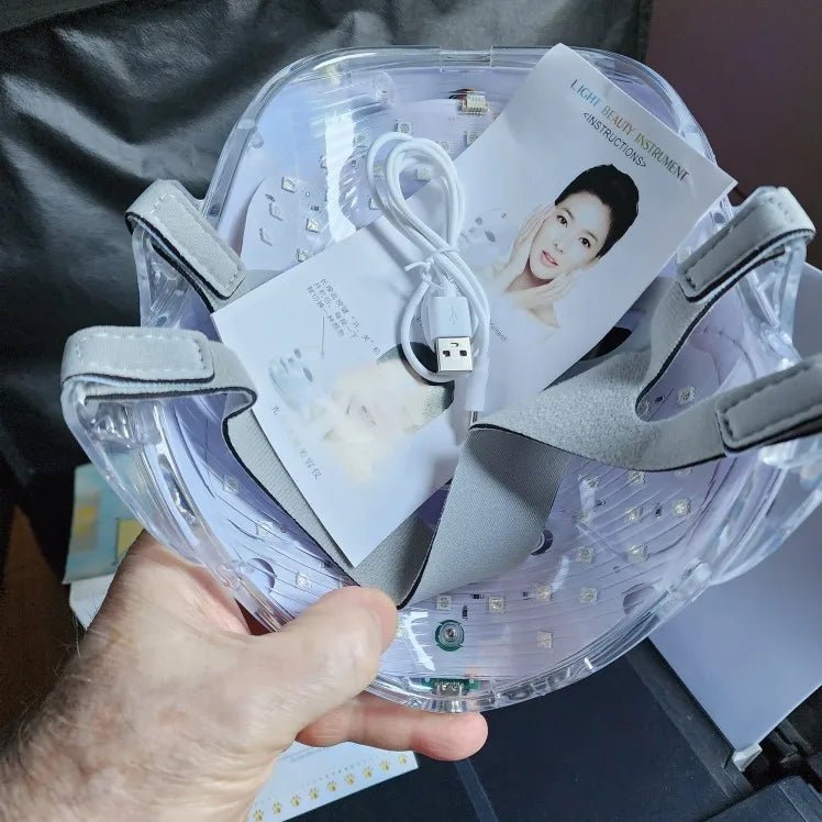 RadiantGlow™ LED Light Therapy Facial Mask – Rejuvenate & Brighten Your Skin for LED Skincare Tool | Shop now at My Store