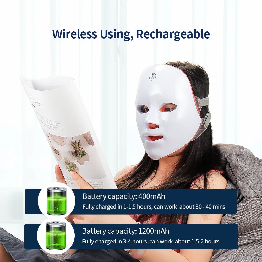 RadiantGlow™ LED Light Therapy Facial Mask – Rejuvenate & Brighten Your Skin for LED Skincare Tool | Shop now at My Store
