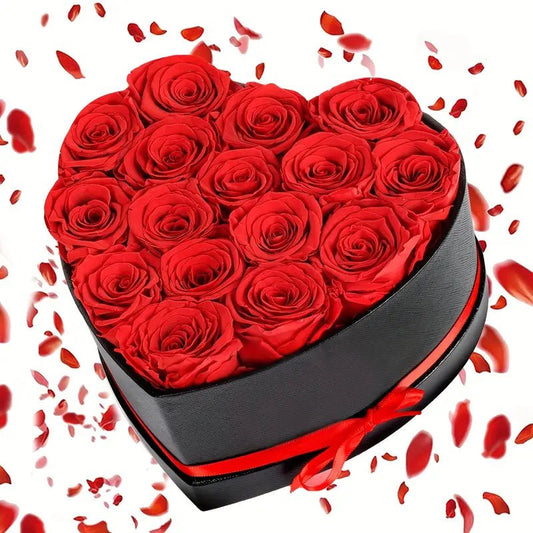 Forever Love Rose Box™ – Real Roses in a Luxury Heart Case for Romantic Gift | Shop now at My Store