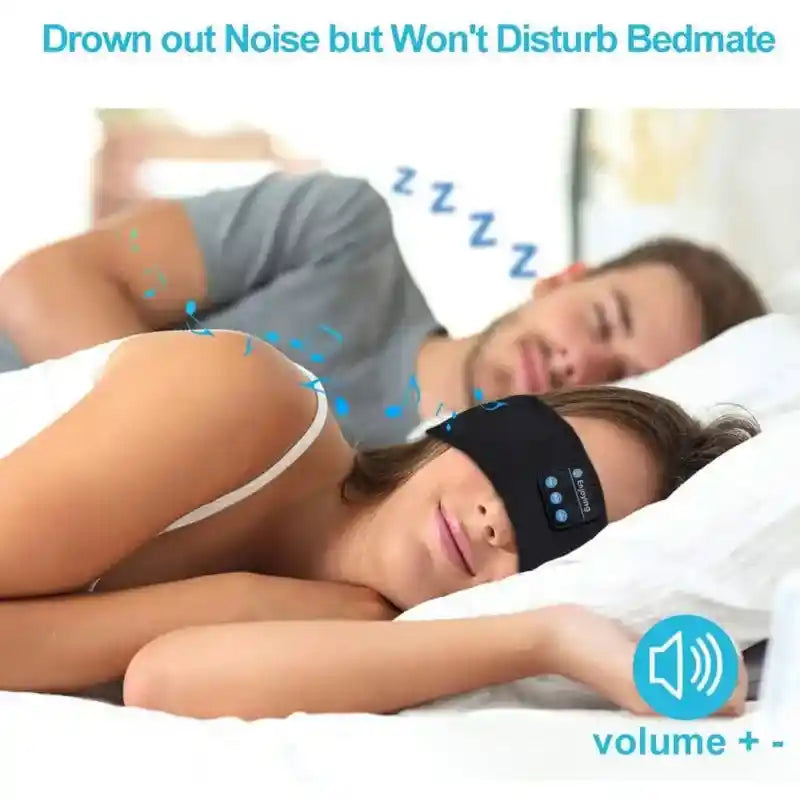 Bluetooth Sleep Headphones Headband + Eye Mask