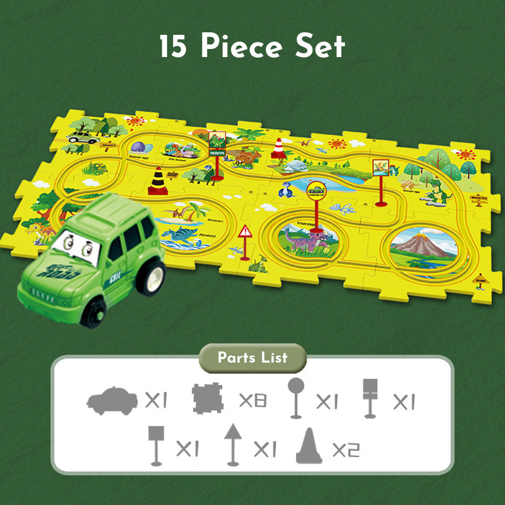 PuzzleRush™ Kids Car Track Set