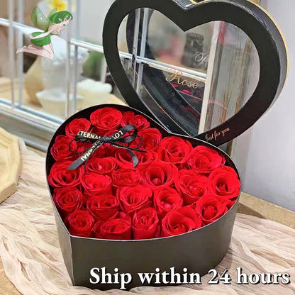 Forever Love Heart Rose Box