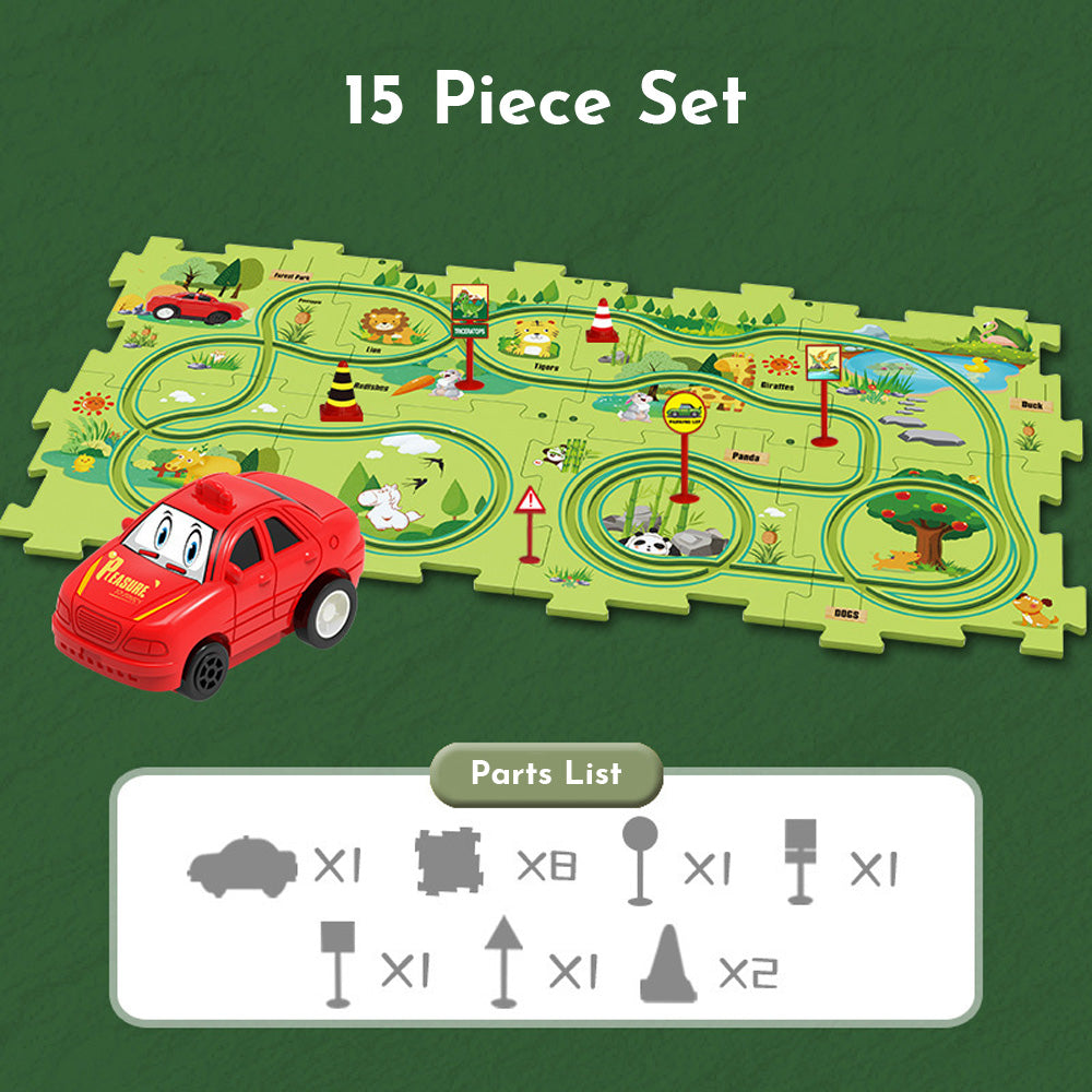 PuzzleRush™ Kids Car Track Set