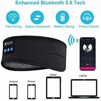 Bluetooth Sleep Headphones Headband + Eye Mask