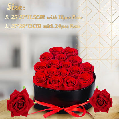 Forever Love Heart Rose Box